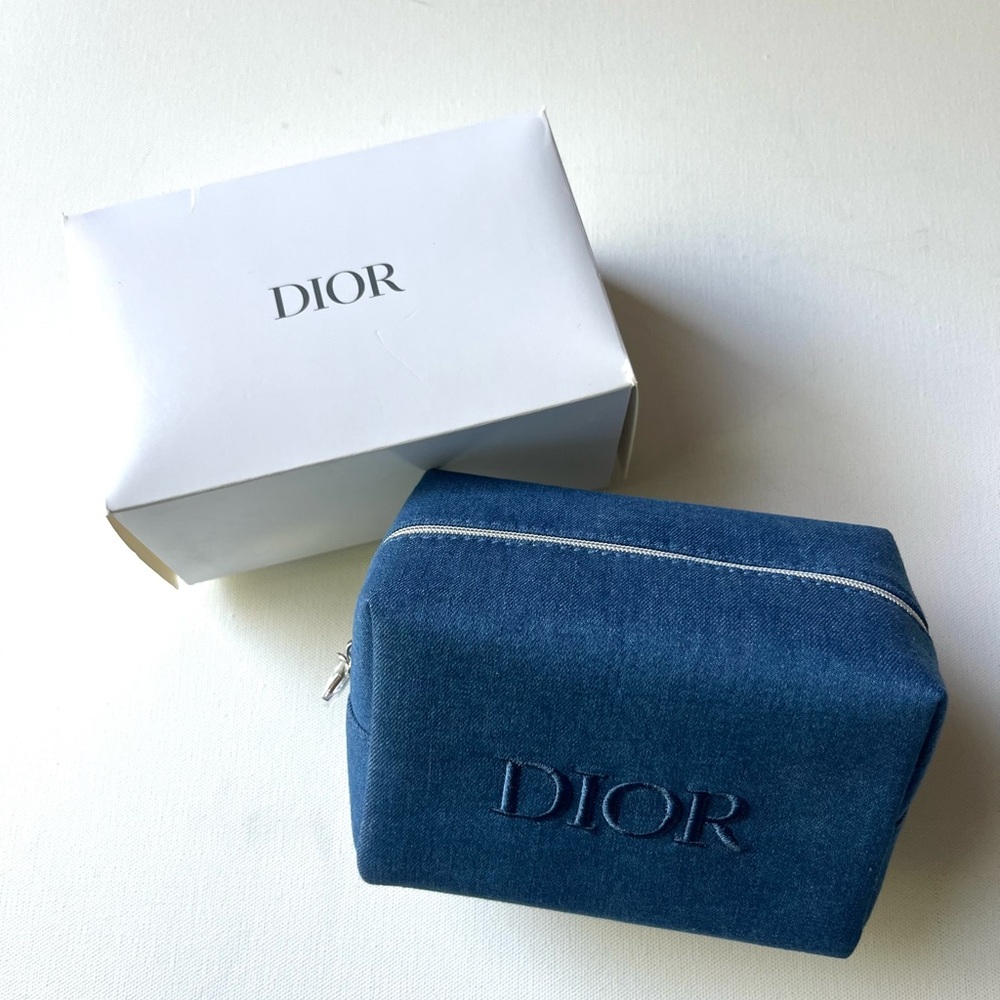 Dior Beauty Denim Cosmetic Bag